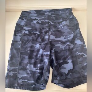 Gray Camo Bike Shorts
